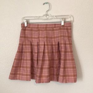 Skirts - New and Unused Pink Plaid Pleated Skirt Skirts - New and Unused Pink Plaid Pleated Skirt